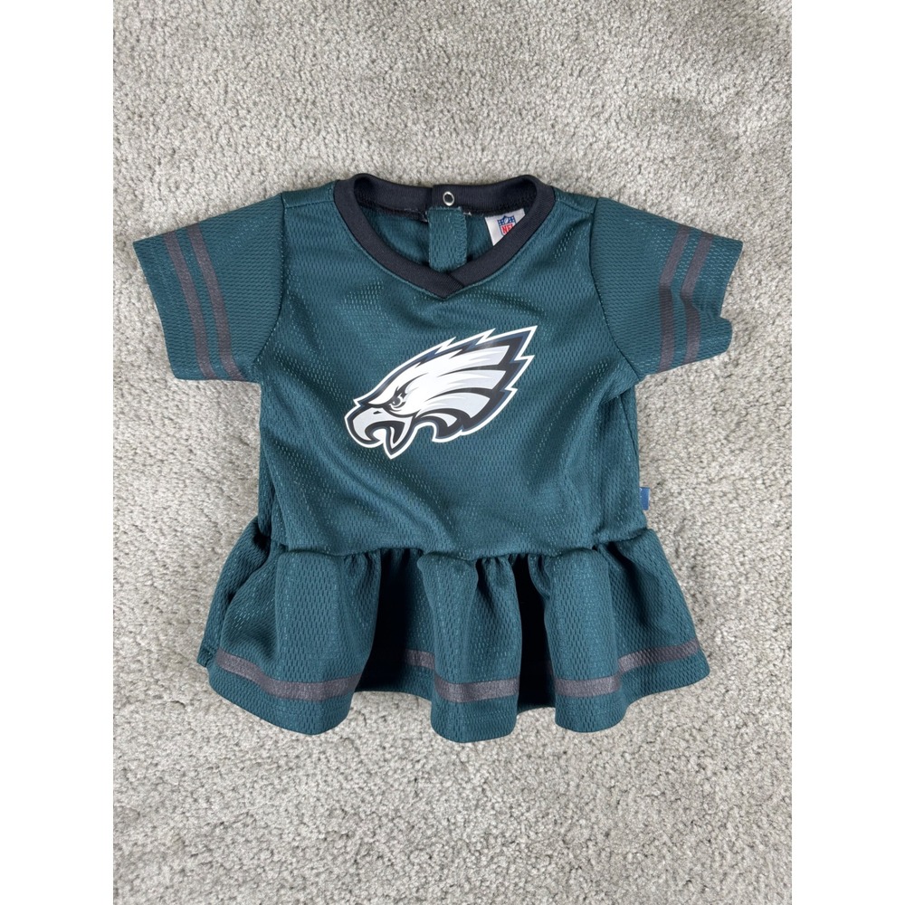 NFL Gerber Philadelphia Eagles Baby Girl Jersey Dress Midnight Green 0-3 Months